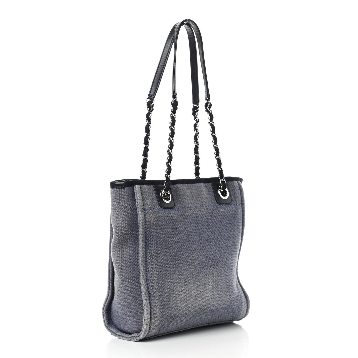Canvas Mini Deauville Tote Denim Blue
