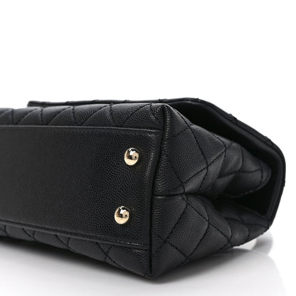 Chanel Caviar Quilted Mini Coco Handle Flap Black 9 of 9