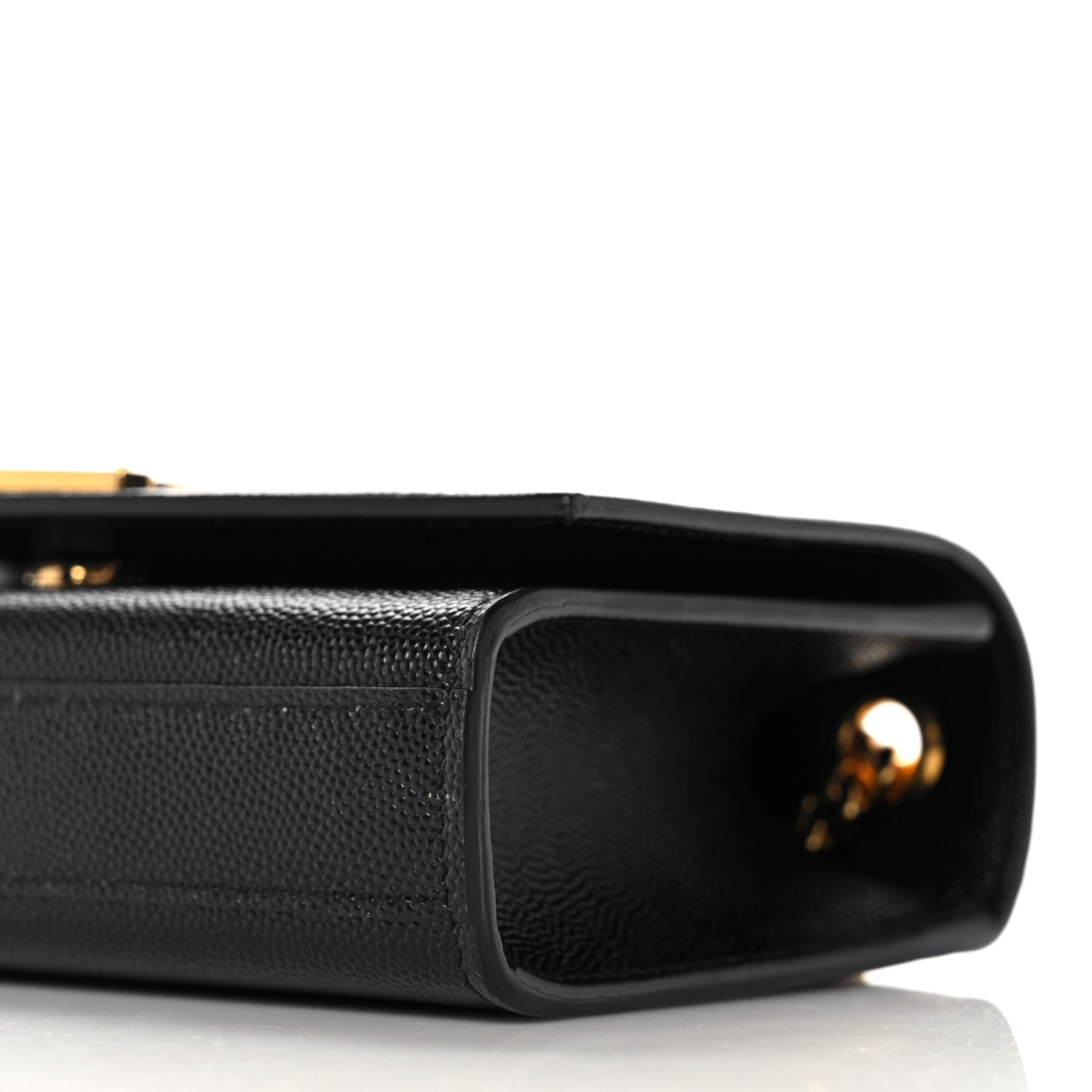 Saint Laurent Grain De Poudre Small Monogram Kate Satchel Black 9 of 9