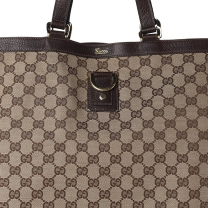 Gucci Monogram Abbey Tote Dark Brown 9 of 9