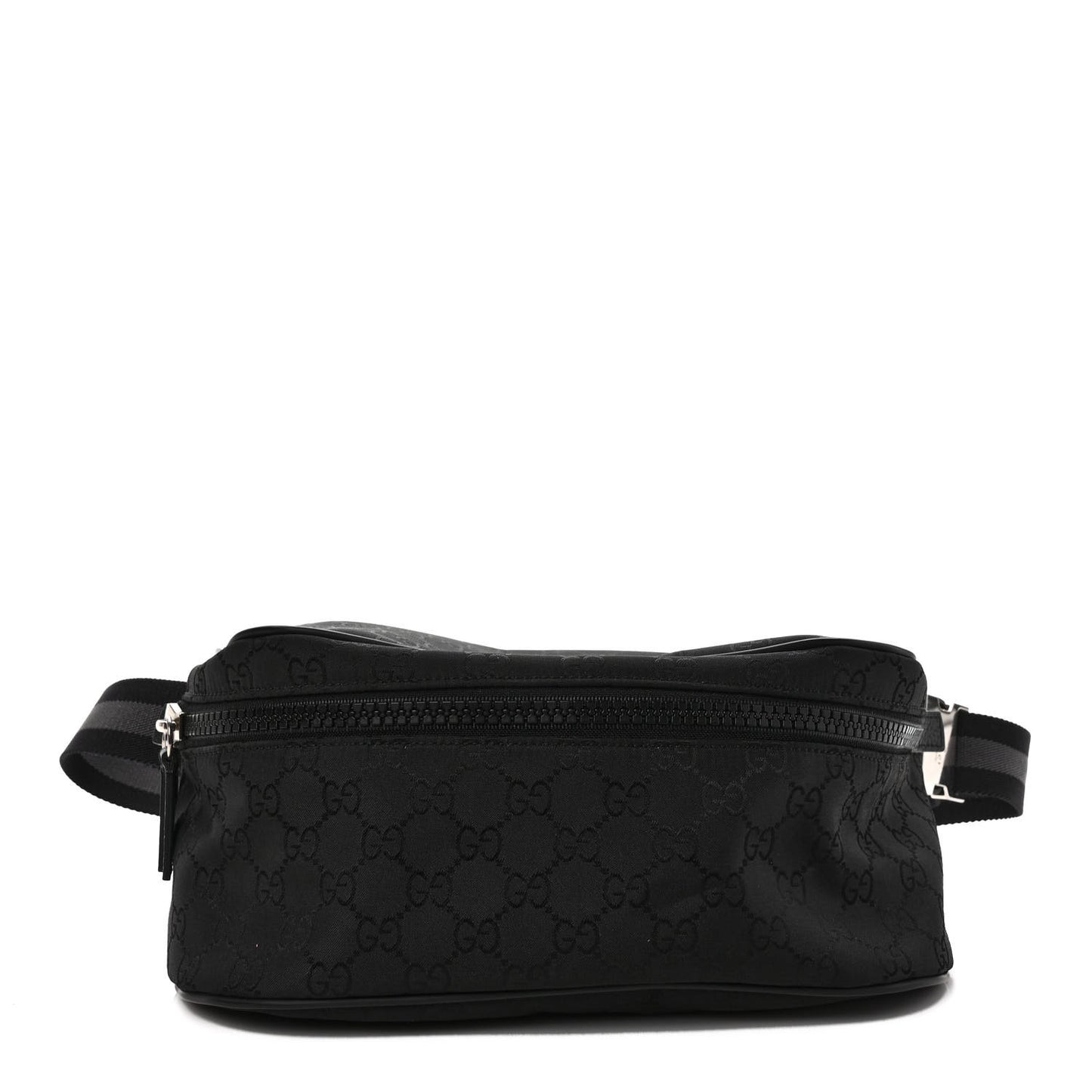 Nylon Monogram Fanny Pack Belt Bag Black