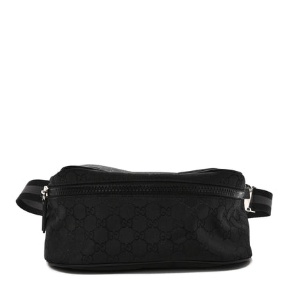 Gucci Nylon Monogram Fanny Pack Belt Bag Black 1 of 8