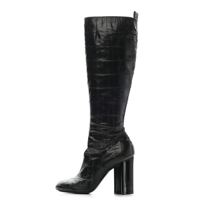 Louis Vuitton Eel Instinct High Boots 40 Black 1 of 12