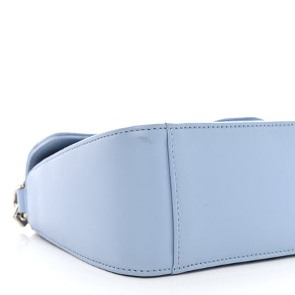 Gucci Calfskin Matelasse Mini GG Marmont Top Handle Shoulder Bag Porcelain Light Blue 9 of 13