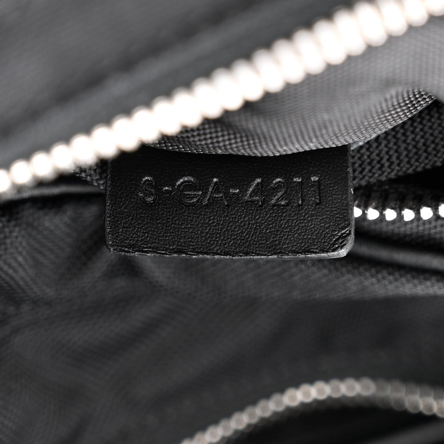 Cotton Gabardine Logo Print Trekking Belt Bag Black