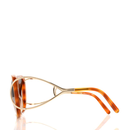 Chloe Acetate Oversized Sunglasses CE702S Blonde Havana 3 of 6