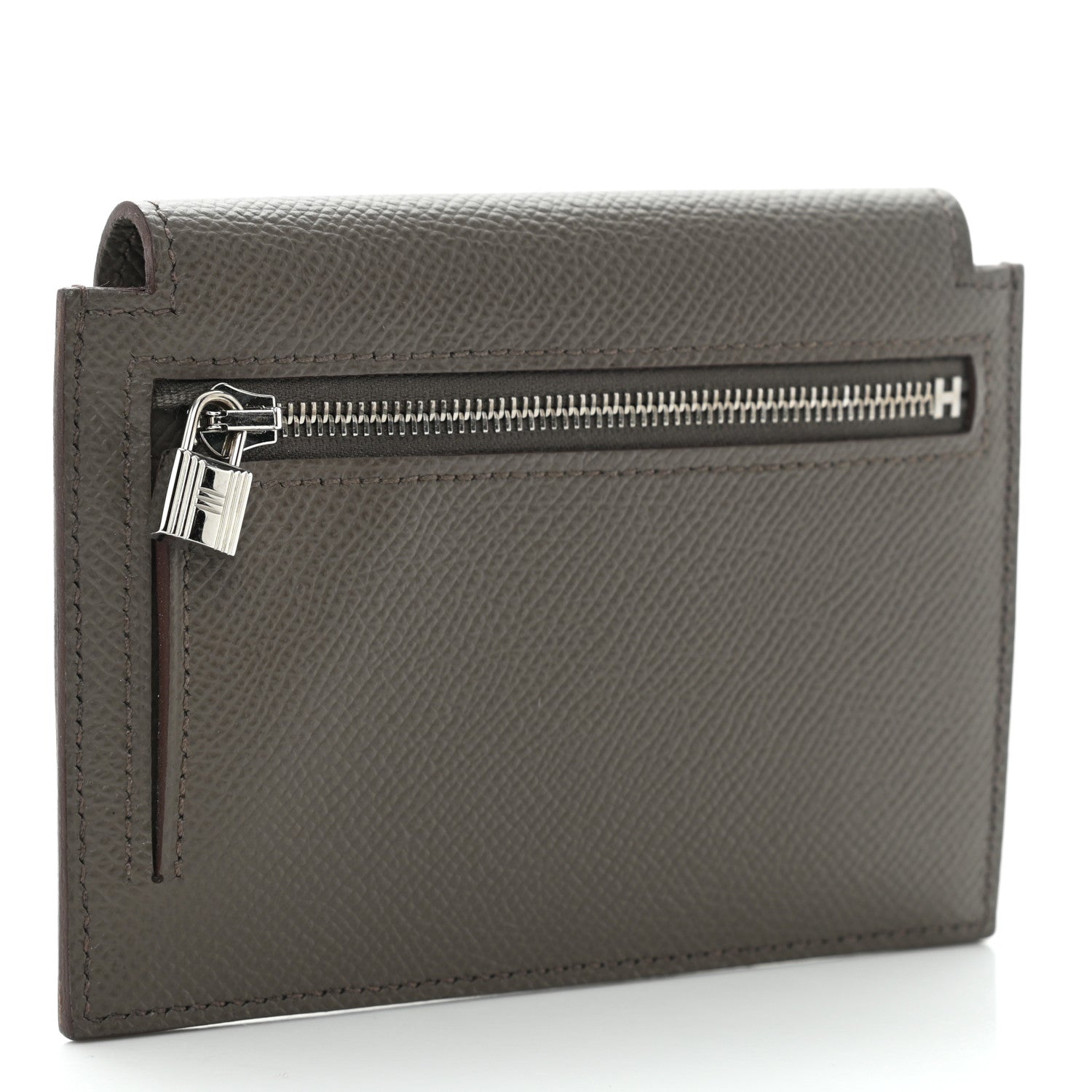 Hermes Epsom Kelly Pocket Compact Wallet Etain 4 of 11