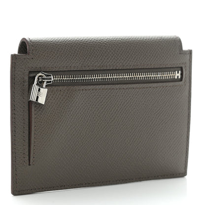 Hermes Epsom Kelly Pocket Compact Wallet Etain 4 of 11