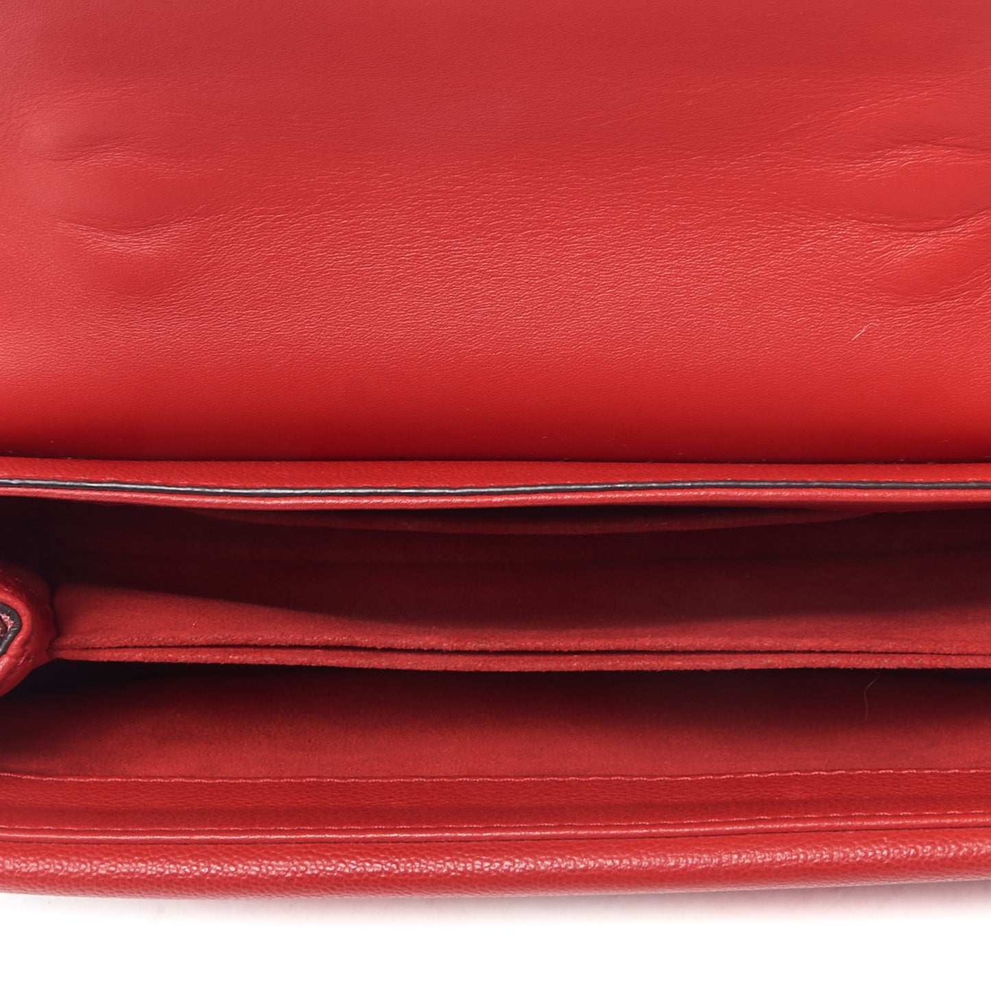 Monogram Cuir Plume Ecume Very Chain Bag Rubis Red