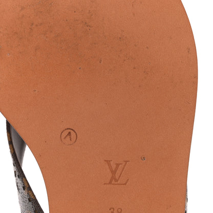 Louis Vuitton Monogram Sunny Flat Thong Sandals 38 Brown 11 of 12