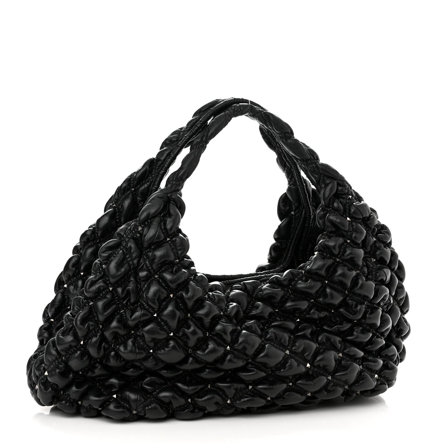Valentino Garavani Nappa Spikeme Hobo Bag Black 3 of 9