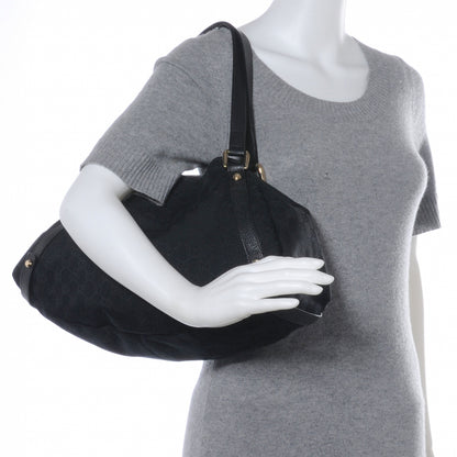 Gucci Monogram Medium Abbey Shoulder Bag Black 2 of 7