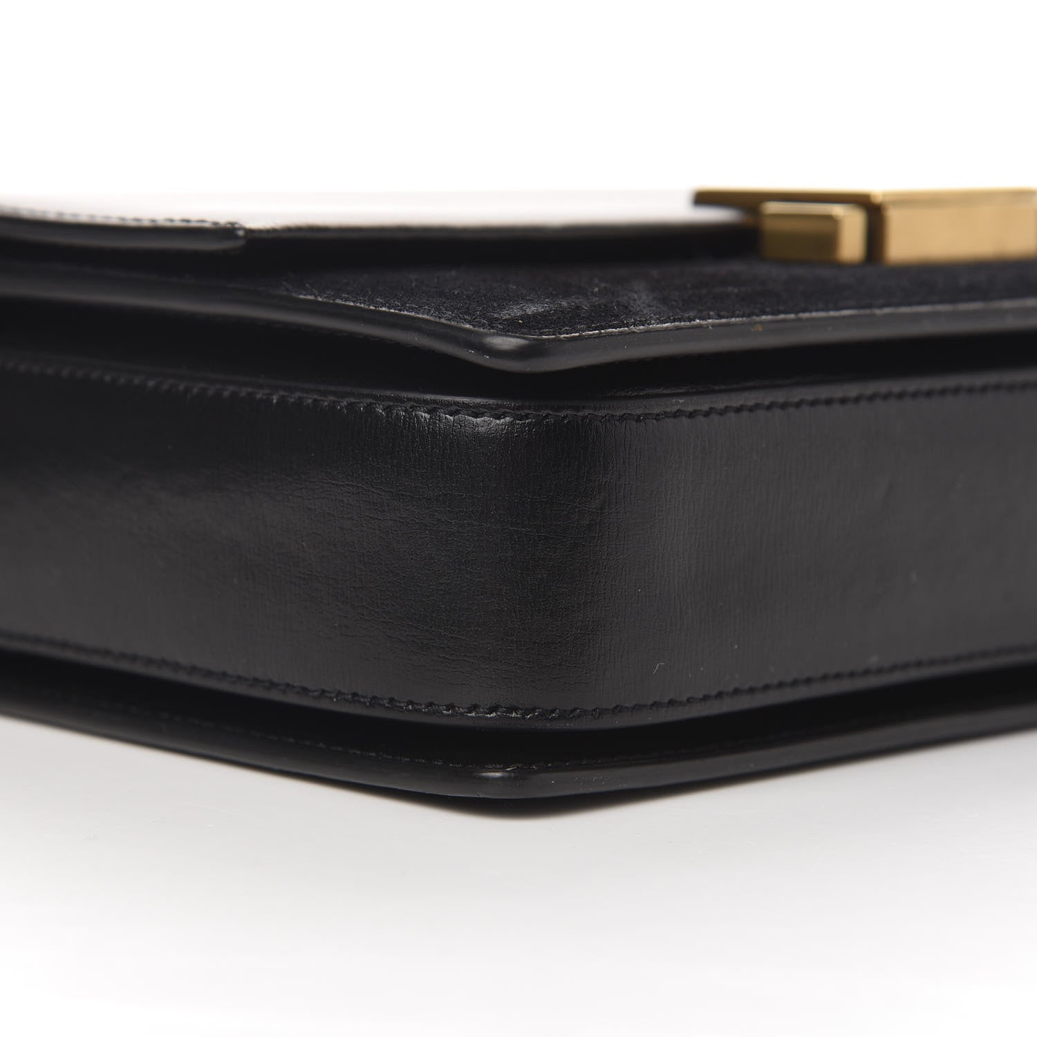 Saint Laurent Smooth Calfskin Suede Medium Bellechasse Black 8 of 11