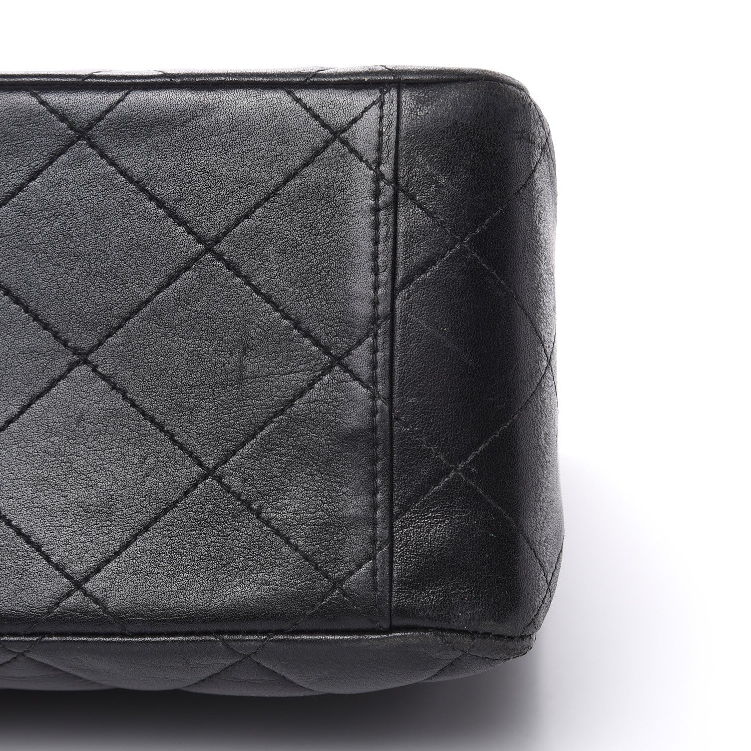 Chanel Lambskin Quilted XL Jumbo Single Flap Black 12 of 18