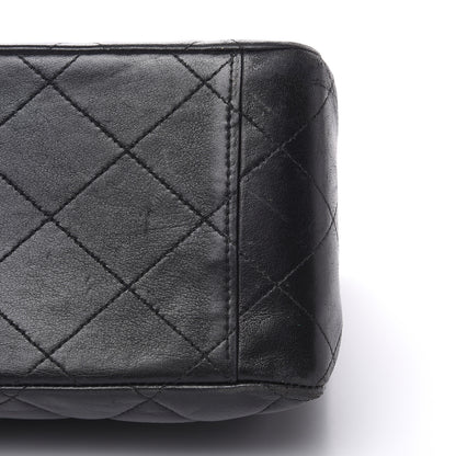 Chanel Lambskin Quilted XL Jumbo Single Flap Black 12 of 18