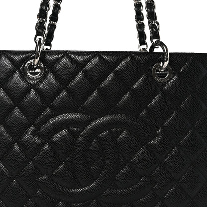 Chanel Caviar Quilted Grand Shopping Tote GST Black 9 of 11