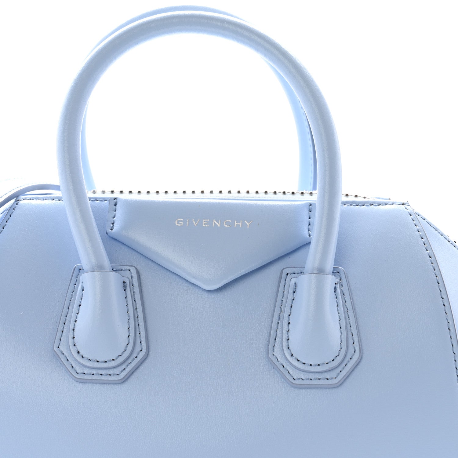 Givenchy Shiny Lord Calfskin Mini Antigona Baby Blue 7 of 11