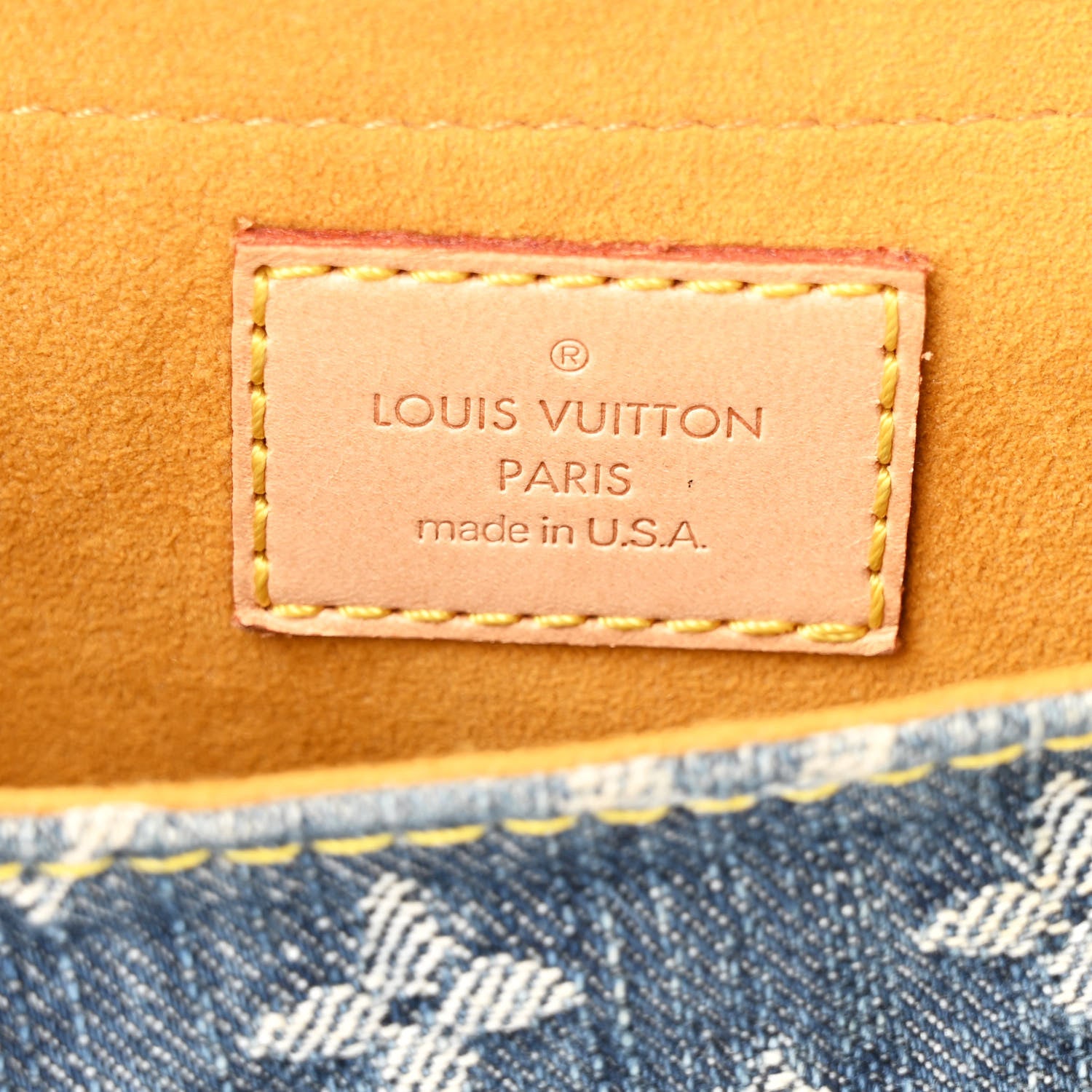 Louis Vuitton Monogram Denim Mini Pleaty Blue 6 of 9