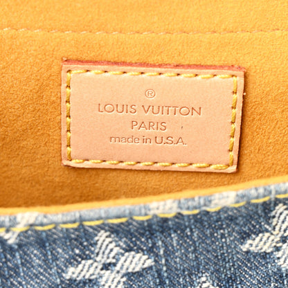 Louis Vuitton Monogram Denim Mini Pleaty Blue 6 of 9