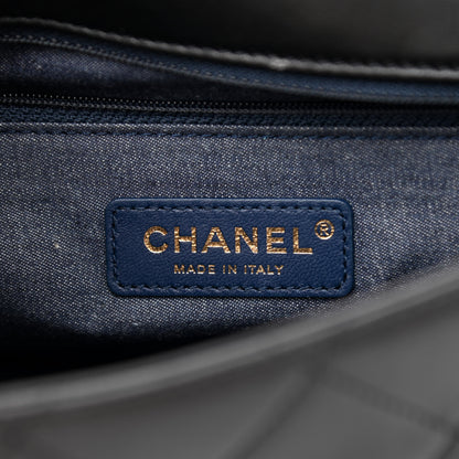 Chanel Lambskin Quilted Resin Bi-Color Chain Flap Bag Black 6 of 13