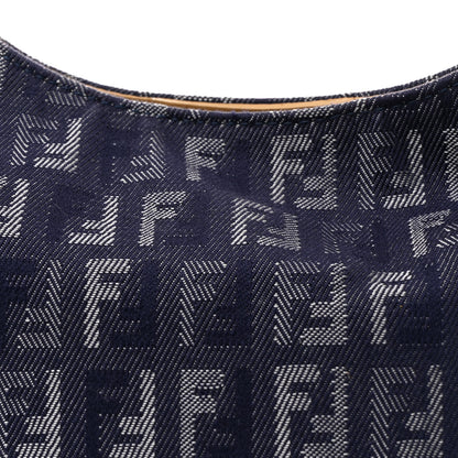 Fendi Denim Zucchino Vitello Hobo Blue 7 of 9