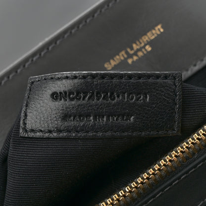 Saint Laurent Calfskin Y Quilted Monogram Medium Loulou Chain Satchel Storm 7 of 10