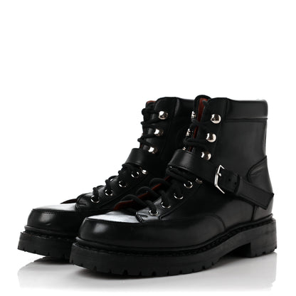 Hermes Calfskin Womens Hiking Boots 36 Black 3 of 8