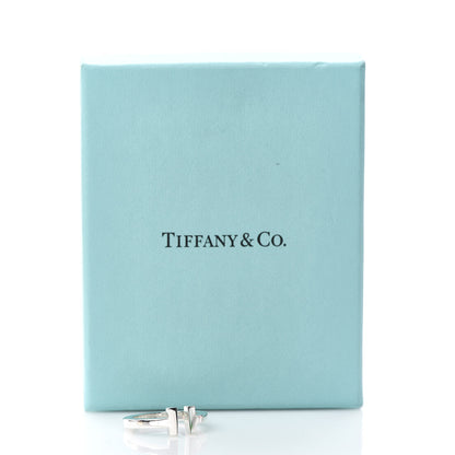 Tiffany Sterling Silver T Square Ring 55 7.25 5 of 5