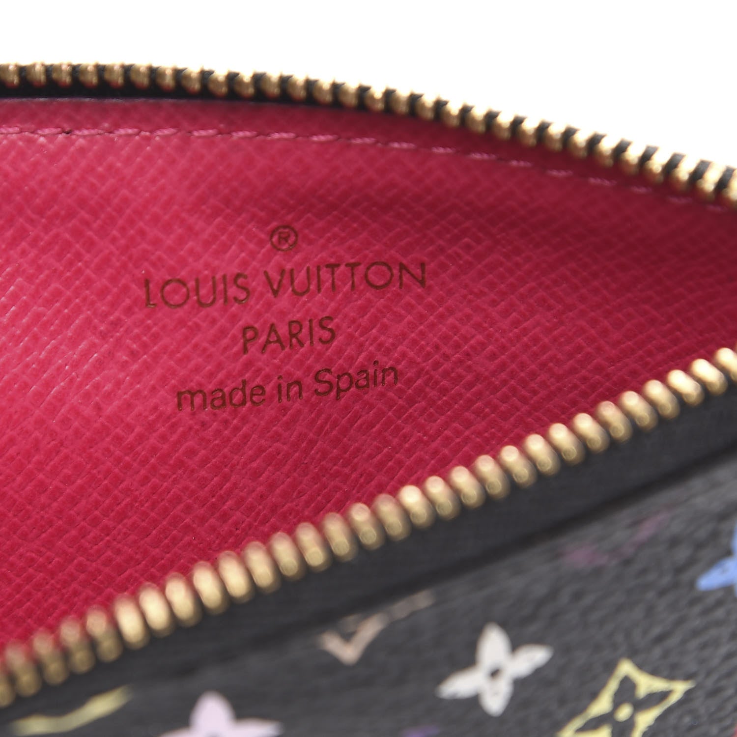 Louis Vuitton Monogram Multicolor Key Pouch Black Grenade 5 of 8