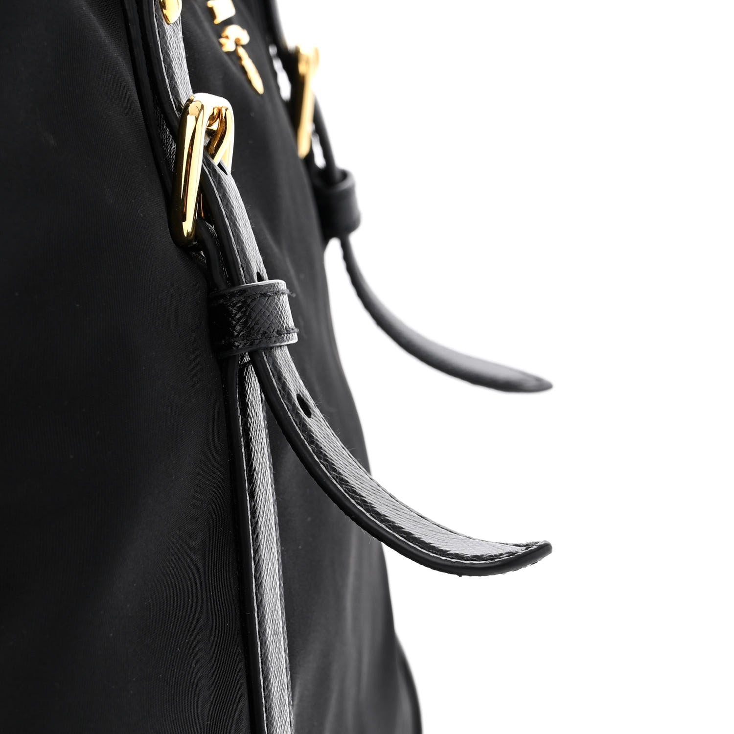 Prada Tessuto Nylon Saffiano Tote Black 11 of 14