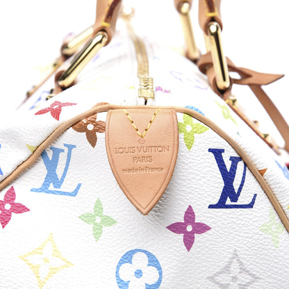 Louis Vuitton Monogram Multicolor Speedy 30 White 9 of 12
