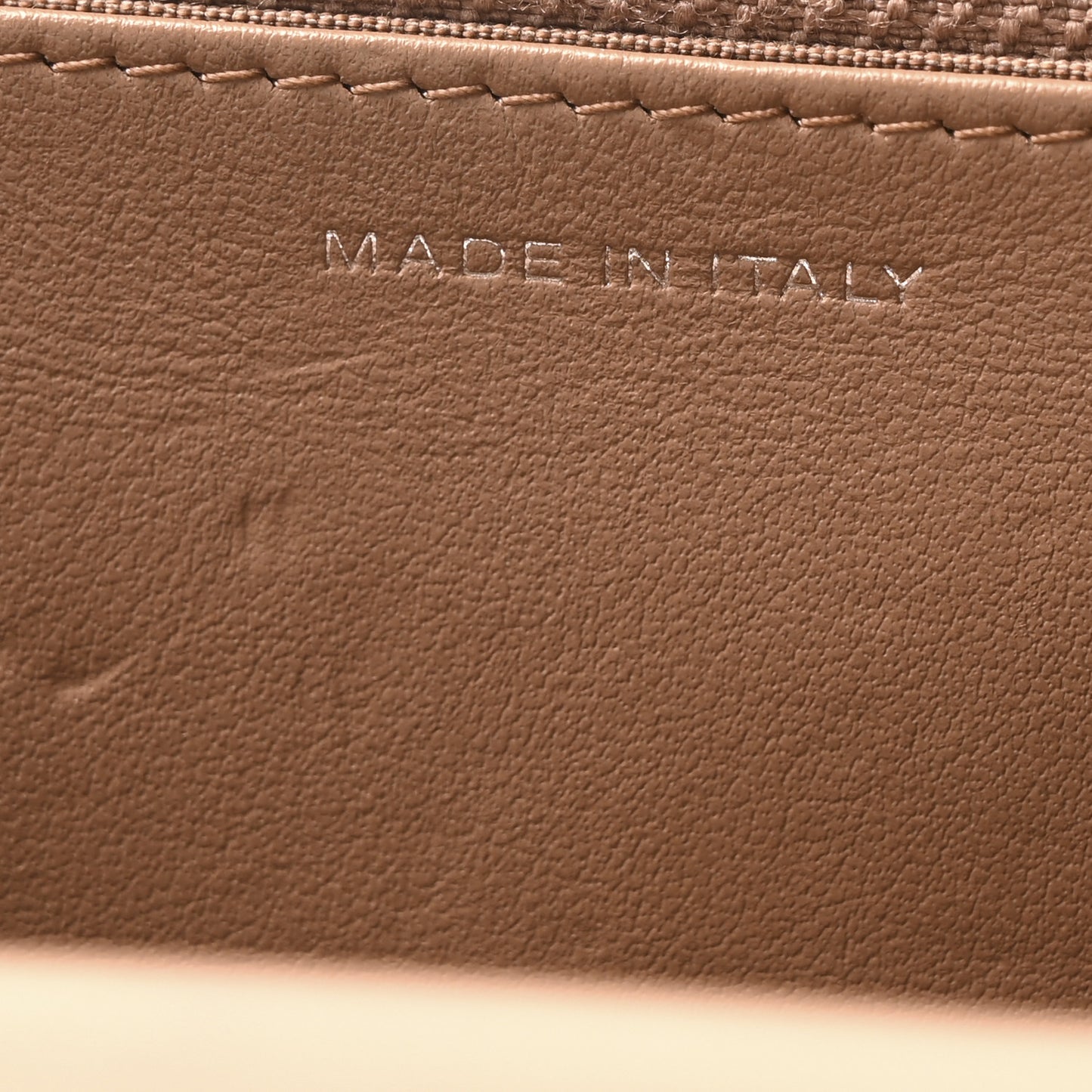 Caviar Chevron Quilted Boy Wallet On Chain WOC Dark Beige