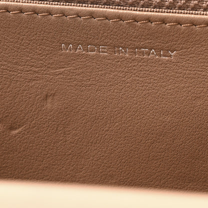 Chanel Caviar Chevron Quilted Boy Wallet On Chain WOC Dark Beige 7 of 11