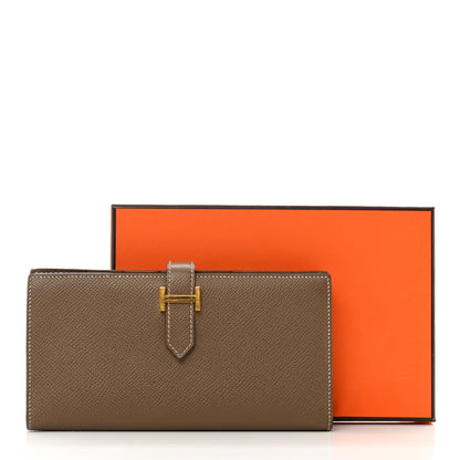Hermes Epsom Bearn Gusset Wallet Etoupe 8 of 8