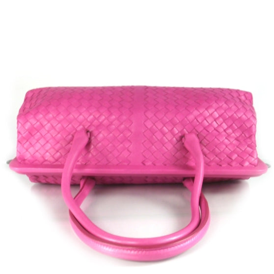 Woven Leather Doctor Bag Pink