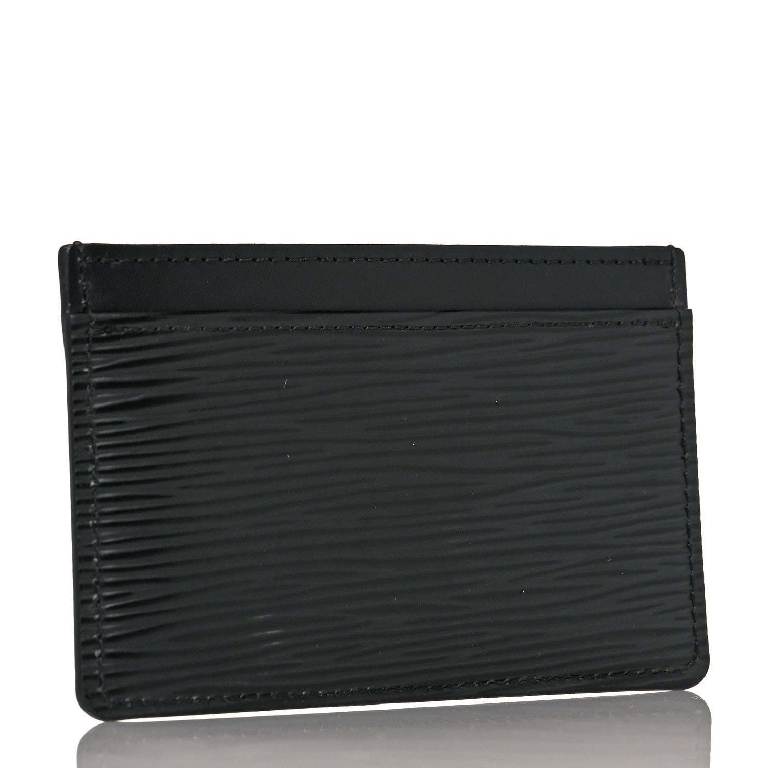 Louis Vuitton Epi Card Holder Black 3 of 9
