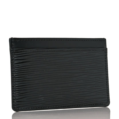 Louis Vuitton Epi Card Holder Black 3 of 9