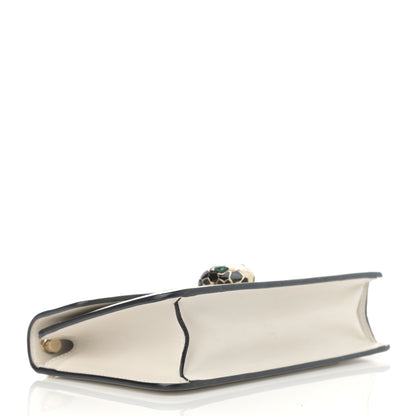 Bulgari Calfskin Serpenti Forever Crossbody Bag White 4 of 13