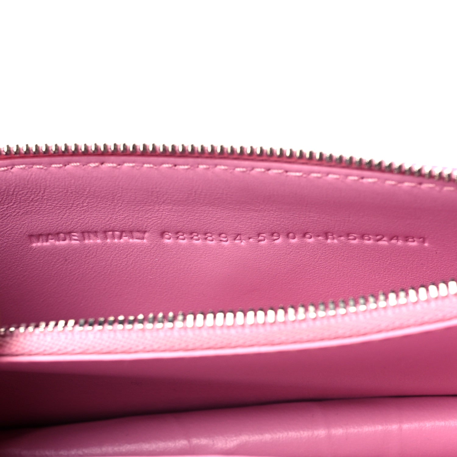 Balenciaga Extra Supple Calfskin Crocodile Embossed Gossip Wallet On Chain Candy Pink 7 of 10