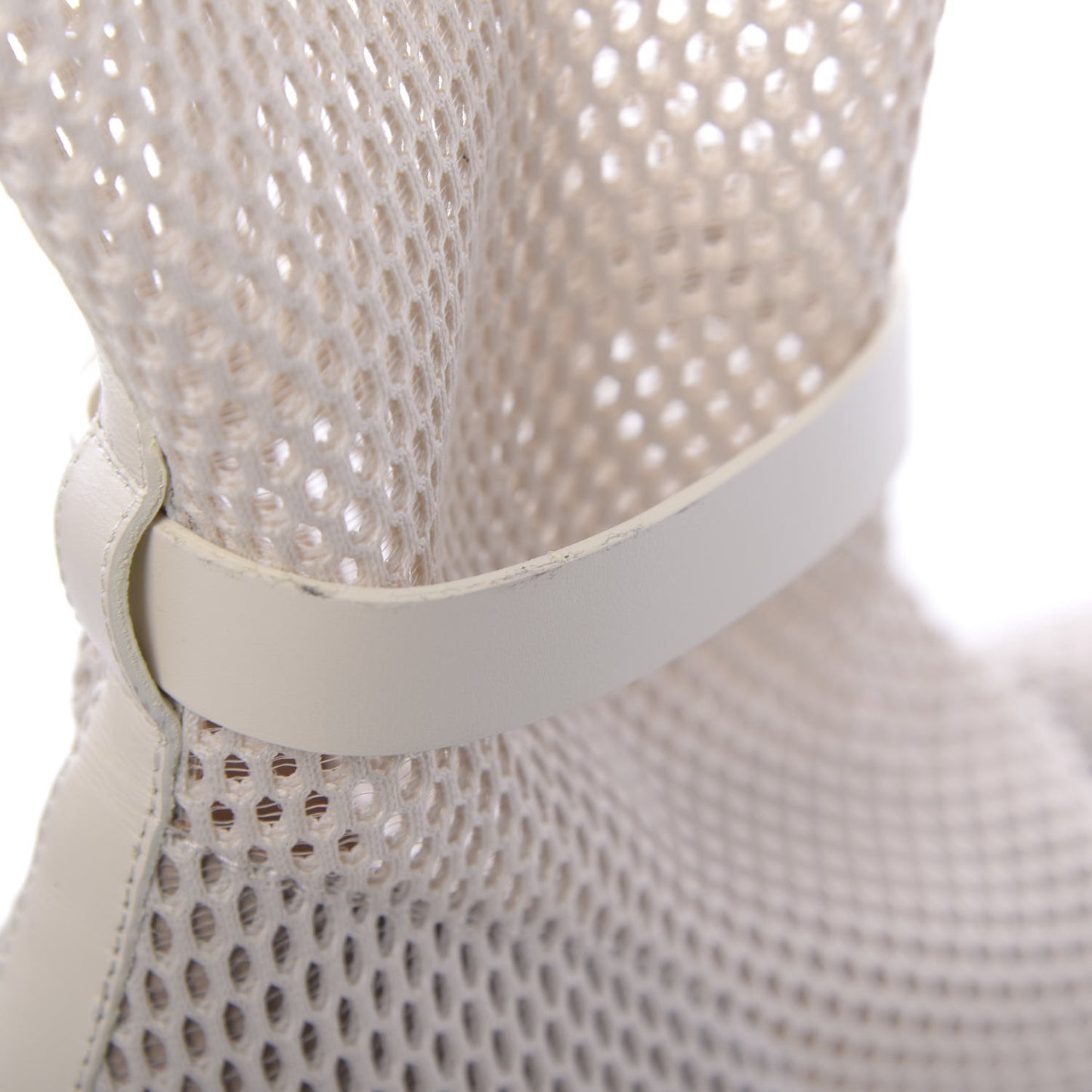 Empriente Mesh Montaigne Knee Boots 38.5 Off White