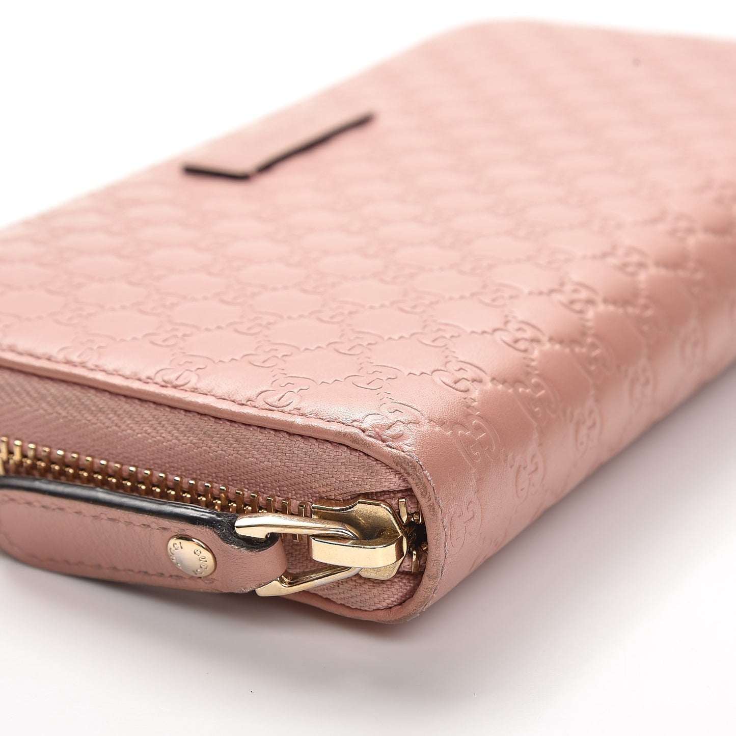 Microguccissima Zip Around Wallet Soft Pink