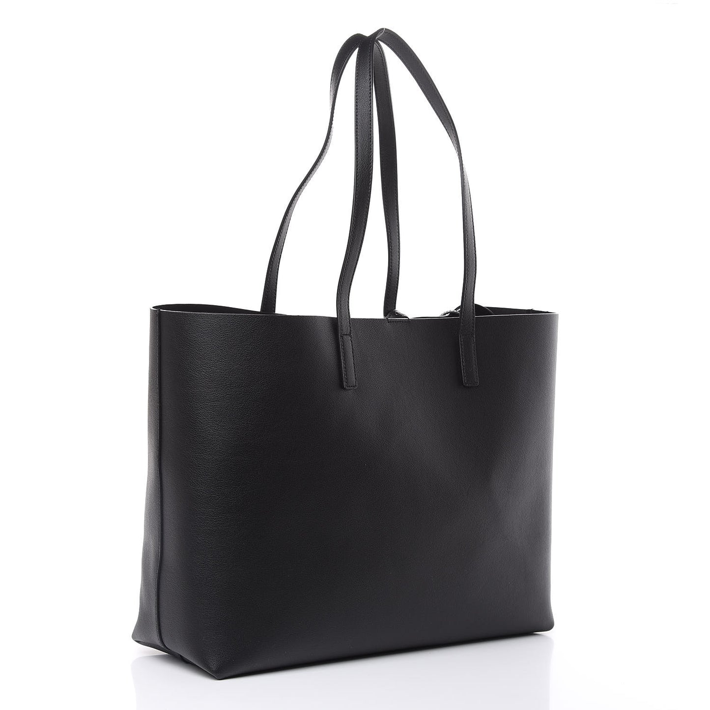 Calfskin Large Shopping Tote Black