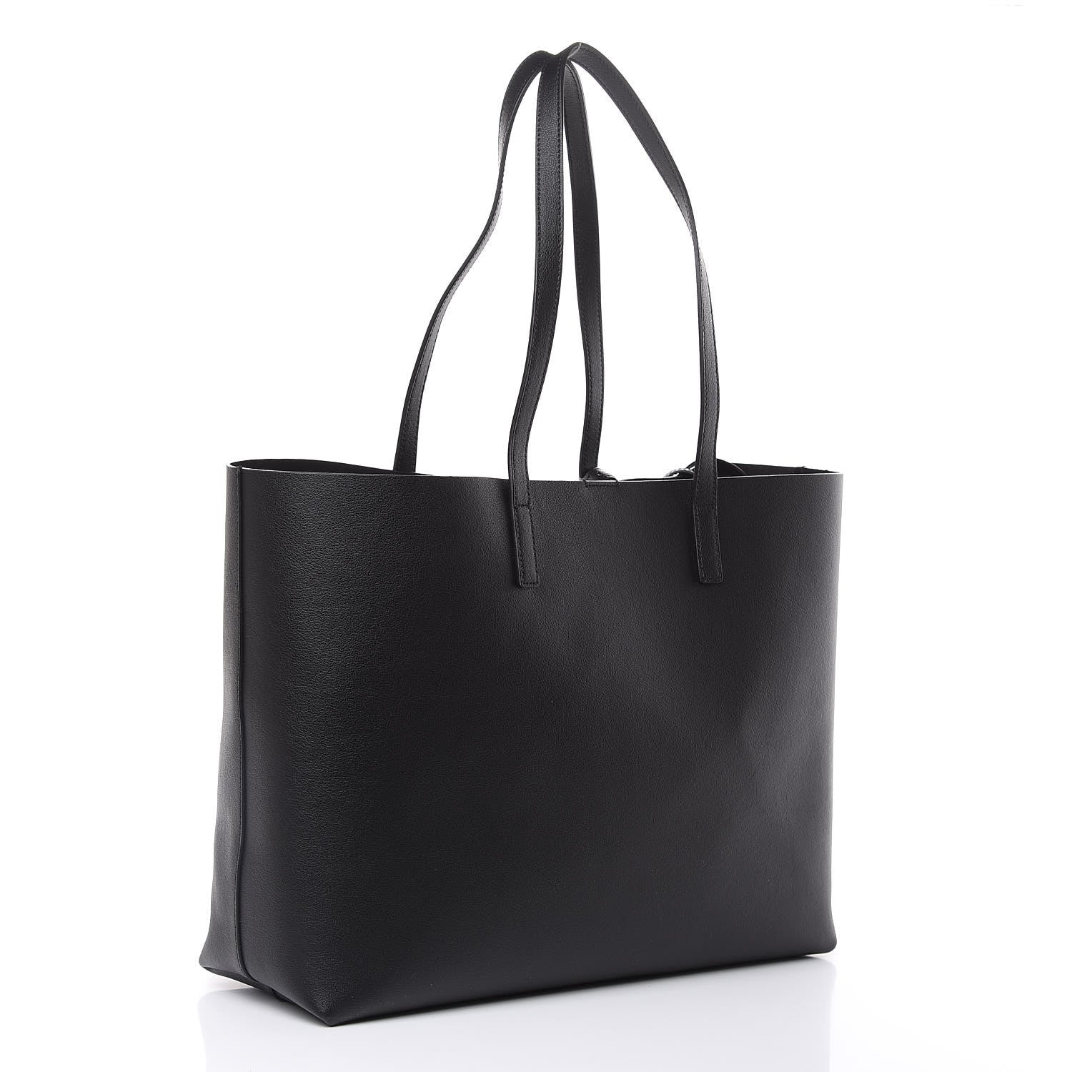 Saint Laurent Calfskin Large Shopping Tote Black 3 of 10
