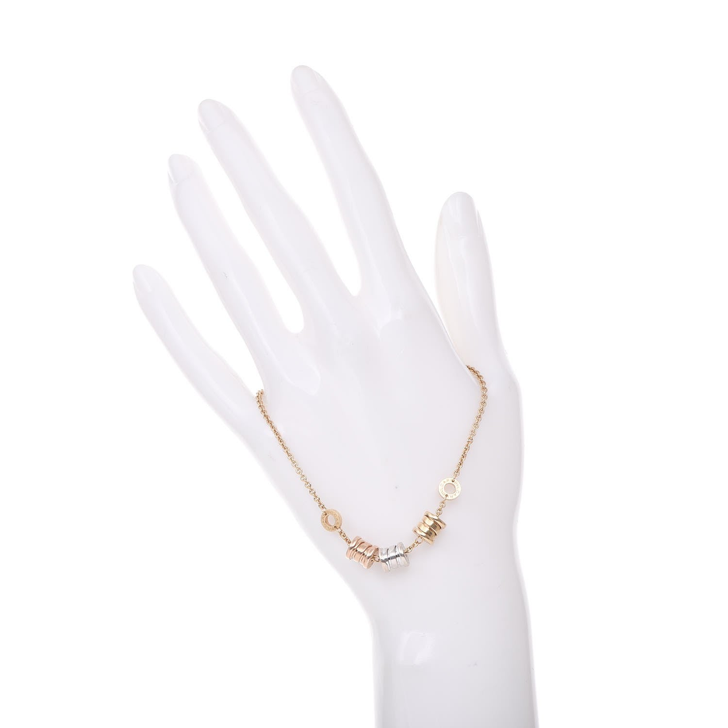 Bulgari 18K Yellow Rose White Gold B.Zero1 Bracelet 2 of 6