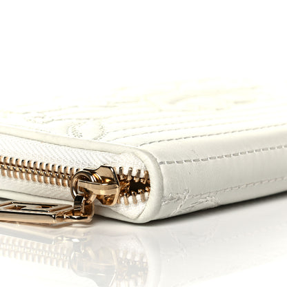 Versace Nappa Barocco Zip Around Wallet White 5 of 6