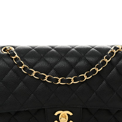 Chanel Caviar Quilted Medium Double Flap Black 8 of 13