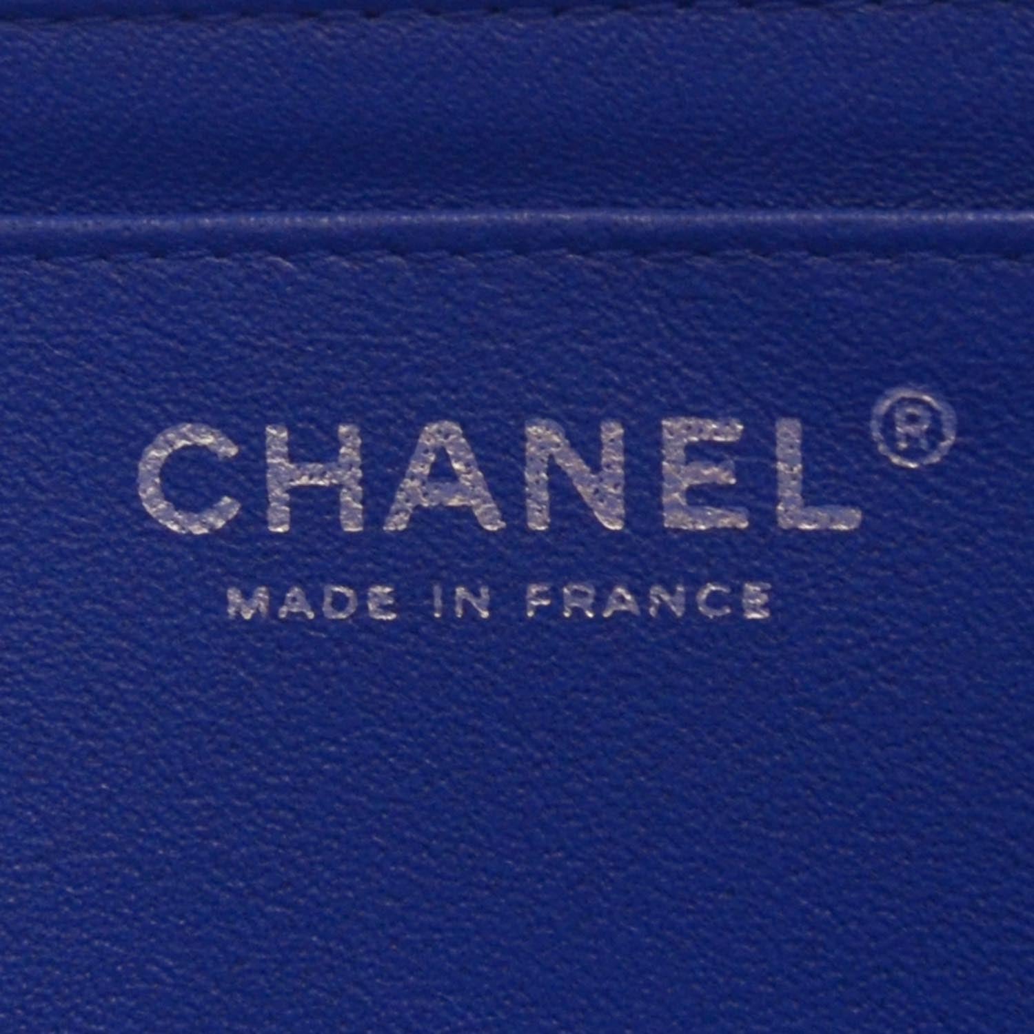 Chanel Lambskin Maxi Flap Blue Roi 8 of 10