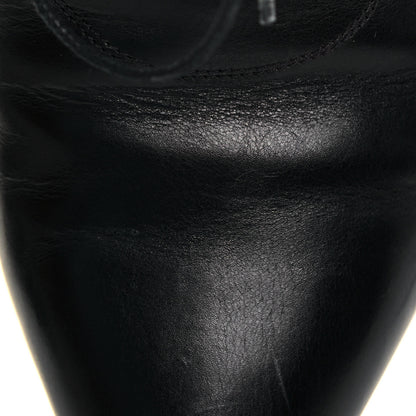Saint Laurent Calfskin Cat 50 Laced Boots 39 Black 7 of 11
