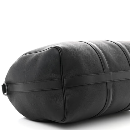 Louis Vuitton Calfskin Damier Distorted Keepall Bandouliere 40 Black 8 of 10