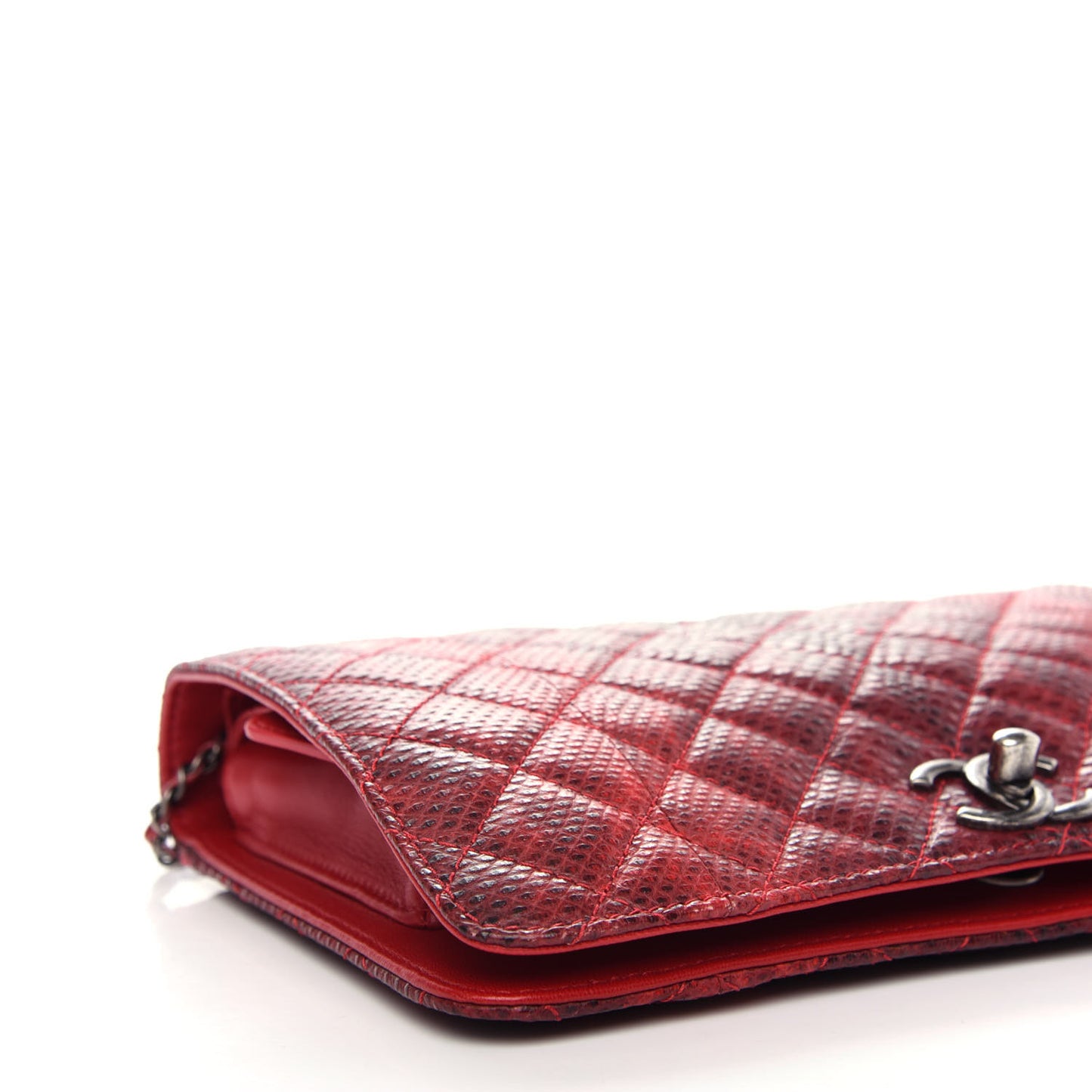 Karung Quilted Clutch Flap Red